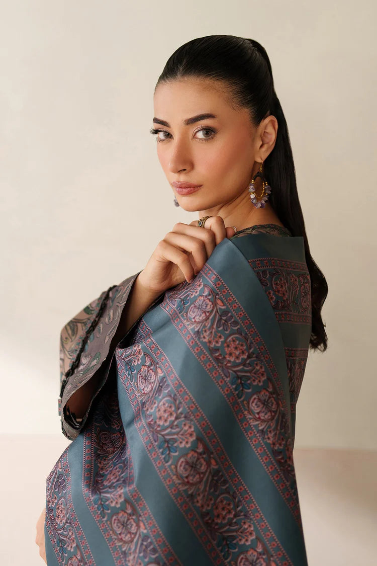 BAROQUE-3PC VISCOSE PRINTED SHIRT WITH VISCOSE PRINTED DUPATTA AND TROUSER-W.J-2050