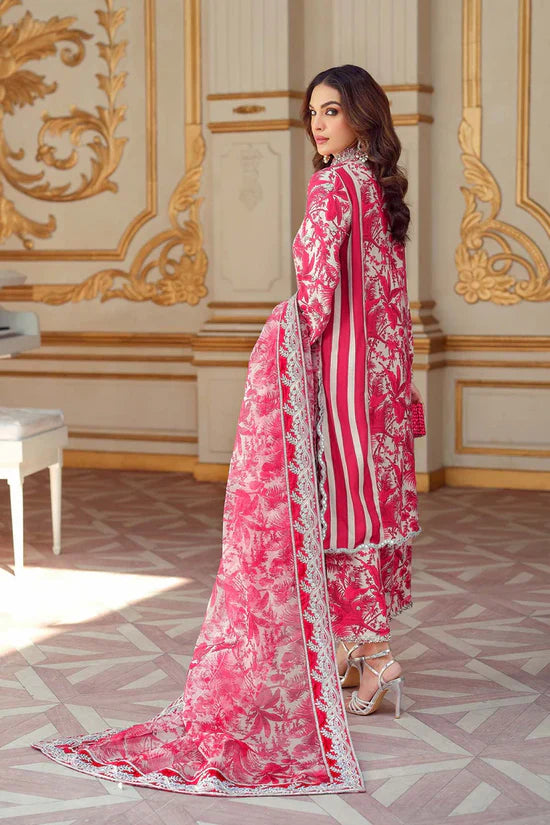CHARIZMA-3PC KARANDI PRINTED SHIRT WITH KARANDI PRINTED DUPATTA AND TROUSER-W.J-2055