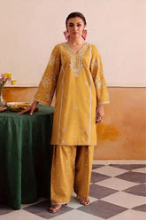 GARNET-2PC LAWN EMBROIDERED SHIRT WITH LAWN TROUSER-W.J-156