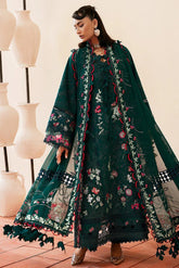 SUFFUSE-3PC LAWN EMBROIDERED SHIRT WITH ORGANZA EMBROIDERED DUPATTA AND TROUSER -W.J-4733