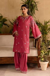 BATIK-2PC DHANAK EMBROIDERED SHIRT & EMBROIDERED TROUSER-W.J-1907