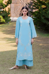 BATIK-2PC LAWN EMBROIDERED SHIRT WITH LAWN TROUSER-W.J-100