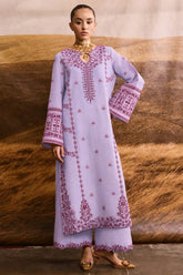 BATIK-2PIECE DHANAK EMBROIDERED SHIRT WITH DHANAK EMB TROUSER-WJ-15101