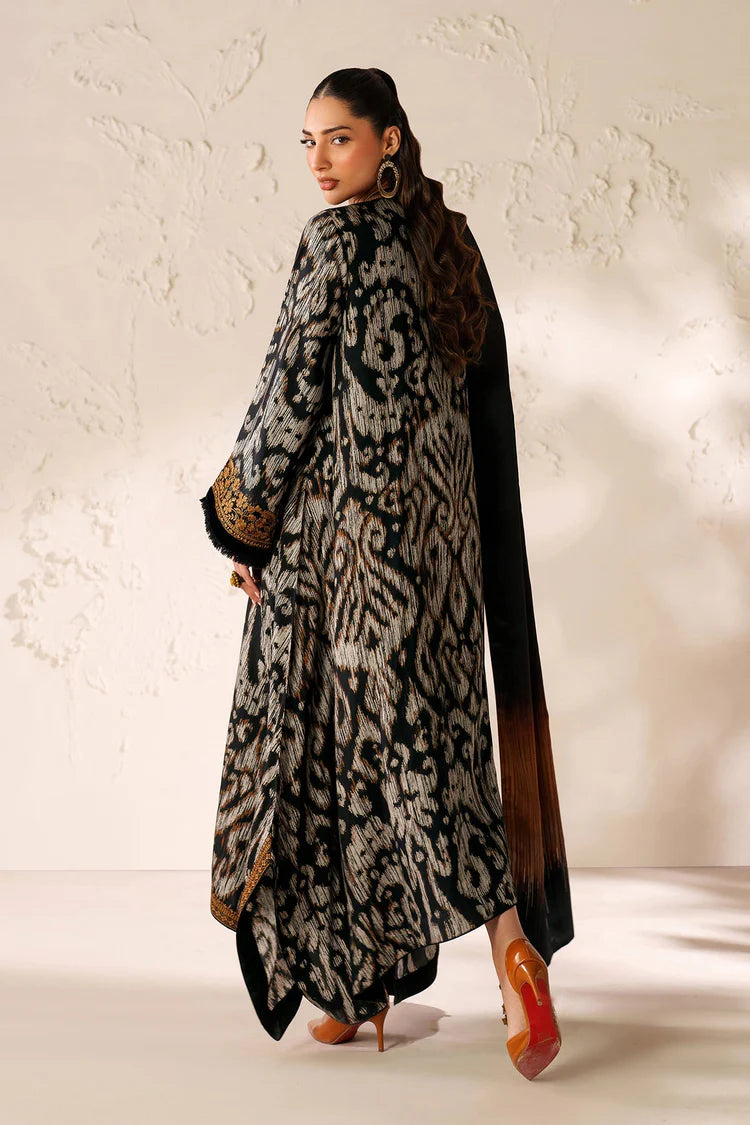 BAROQUE-3PC VISCOSE PRINTED EMB SHIRT WITH VISCOSE PRINTED DUPATTA AND TROUSER-W.J-2045