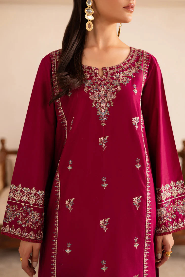 BATIK-2PC DHANAK EMBROIDERED SHIRT & EMBROIDERED TROUSER-W.J-2003
