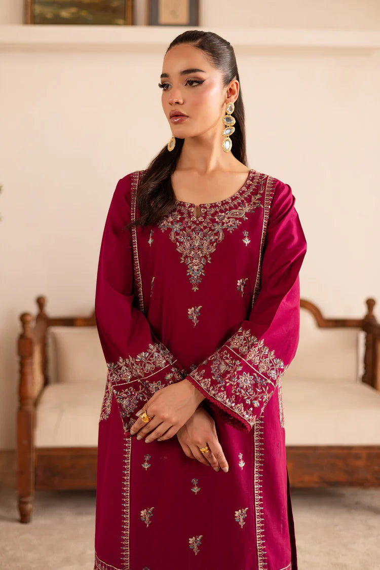 BATIK-2PC DHANAK EMBROIDERED SHIRT & EMBROIDERED TROUSER-W.J-2003