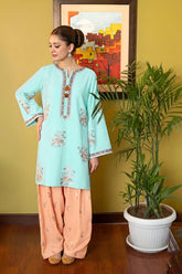 URGE-2PC LAWN EMBROIDERED SHIRT WITH LAWN TROUSER-W.J-259
