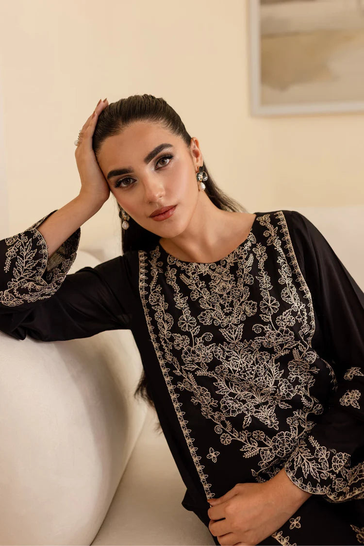 BATIK-3PC DHANAK EMBROIDERED SHIRT WITH CHIFFON EMBROIDERED DUPATTA & EMB TROUSER-WJ-1929