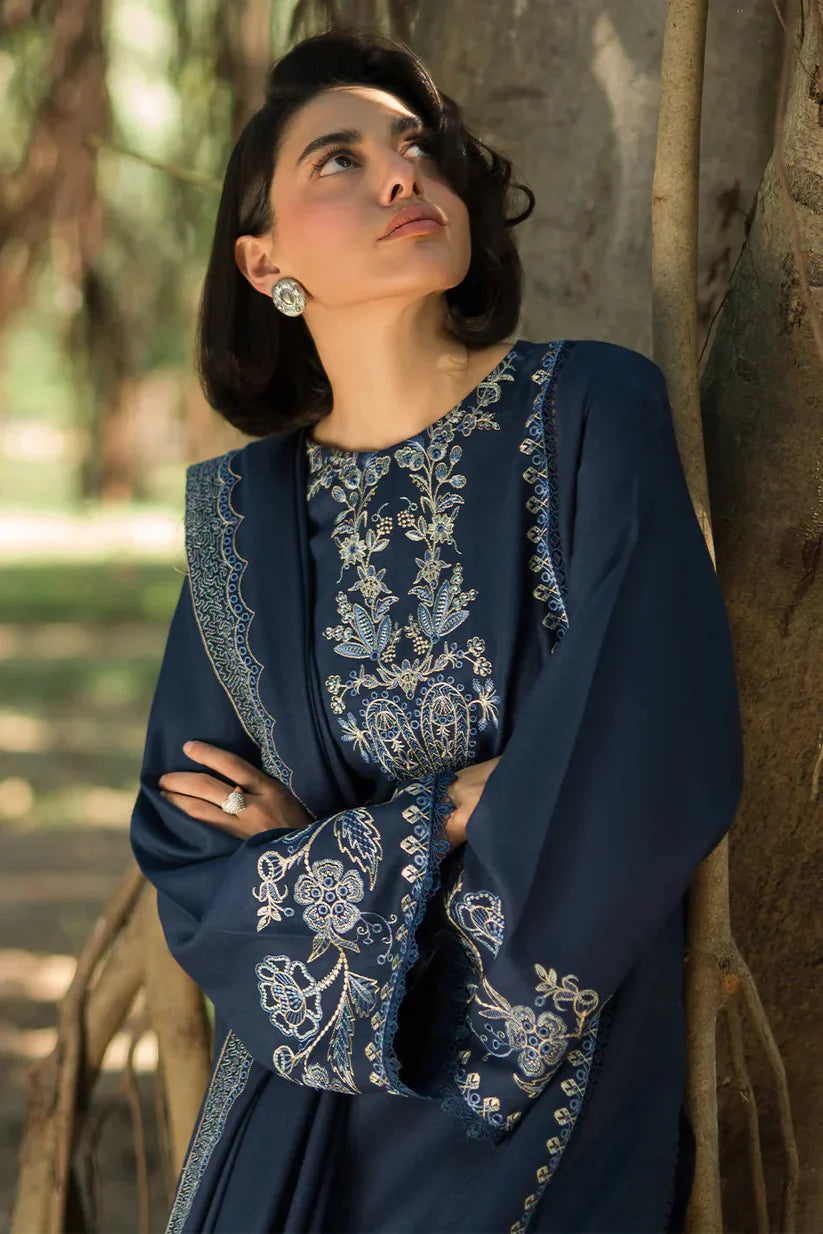 ASIM JOFA- 3PC LAWN EMBROIDERED SHIRT WITH CHIFFON EMBROIDERED DUPATTA AND TROUSER -W.J-1773