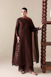 BATIK-3PC DHANAK EMBROIDERED SHIRT WITH WOOL PRINT EMBROIDERED SHAWL AND TROUSER -W.J-5176