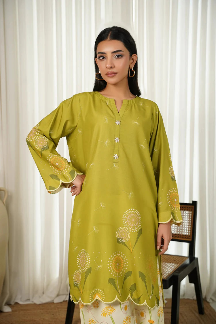 WearJora-2PC SHAMOZE SILK PRINTED SHIRT & SHAMOZE SILK PRINTED TROUSER-W.J-1983