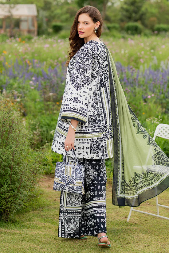 JAZMIN-3PC KHADDAR PRINTED SHIRT WITH KHADDAR PRINTED DUPATTA AND PRINTED TROUSER-W.J-1968