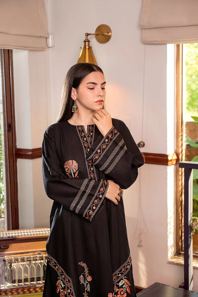 URGE-2PC DHANAK EMBROIDERED SHIRT AND EMBROIDRED TROUSER-W.J-2031
