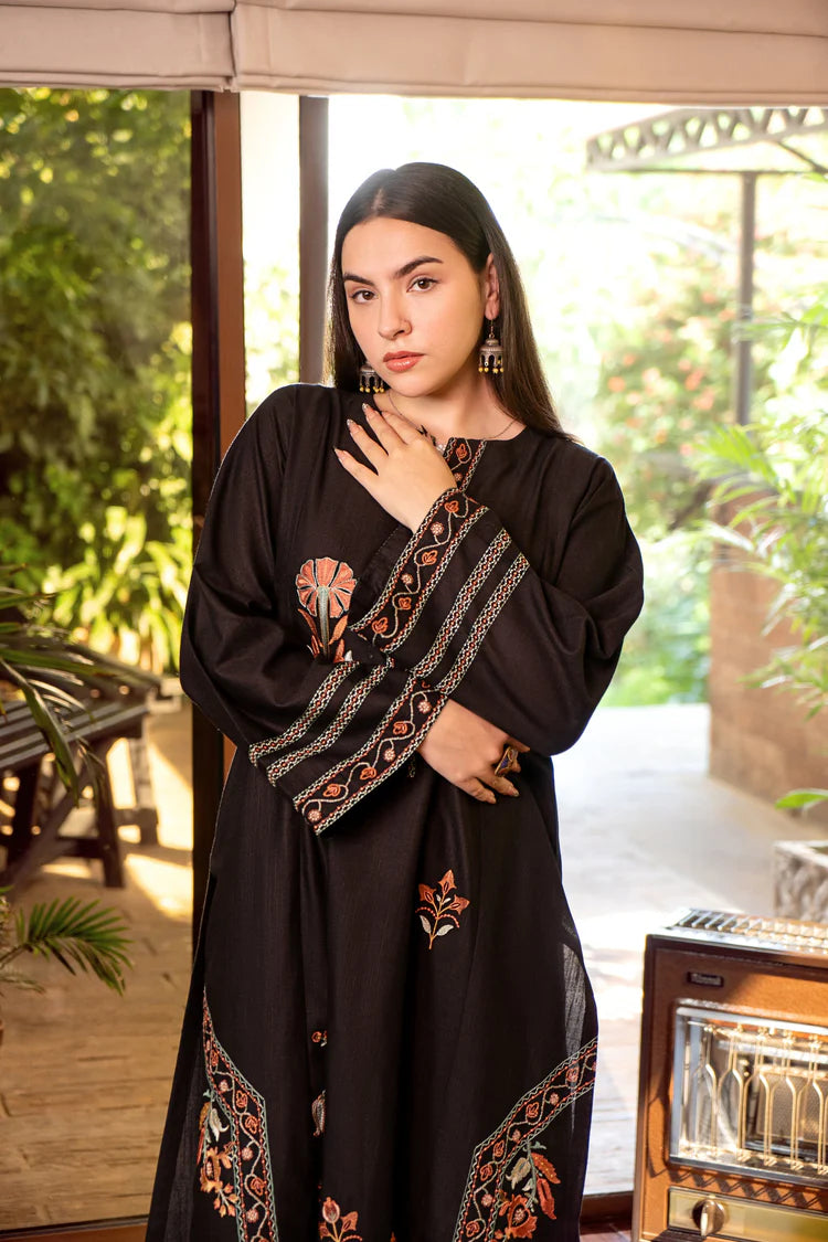 URGE-2PC DHANAK EMBROIDERED SHIRT AND EMBROIDRED TROUSER-W.J-2031
