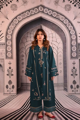 URGE-2PC LAWN EMBROIDERED SHIRT WITH EMB TROUSER-W.J-08