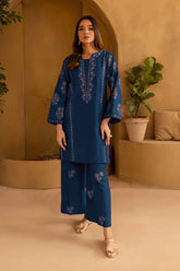 URGE-2PC LAWN EMBROIDERED SHIRT WITH EMB TROUSER-W.J-11