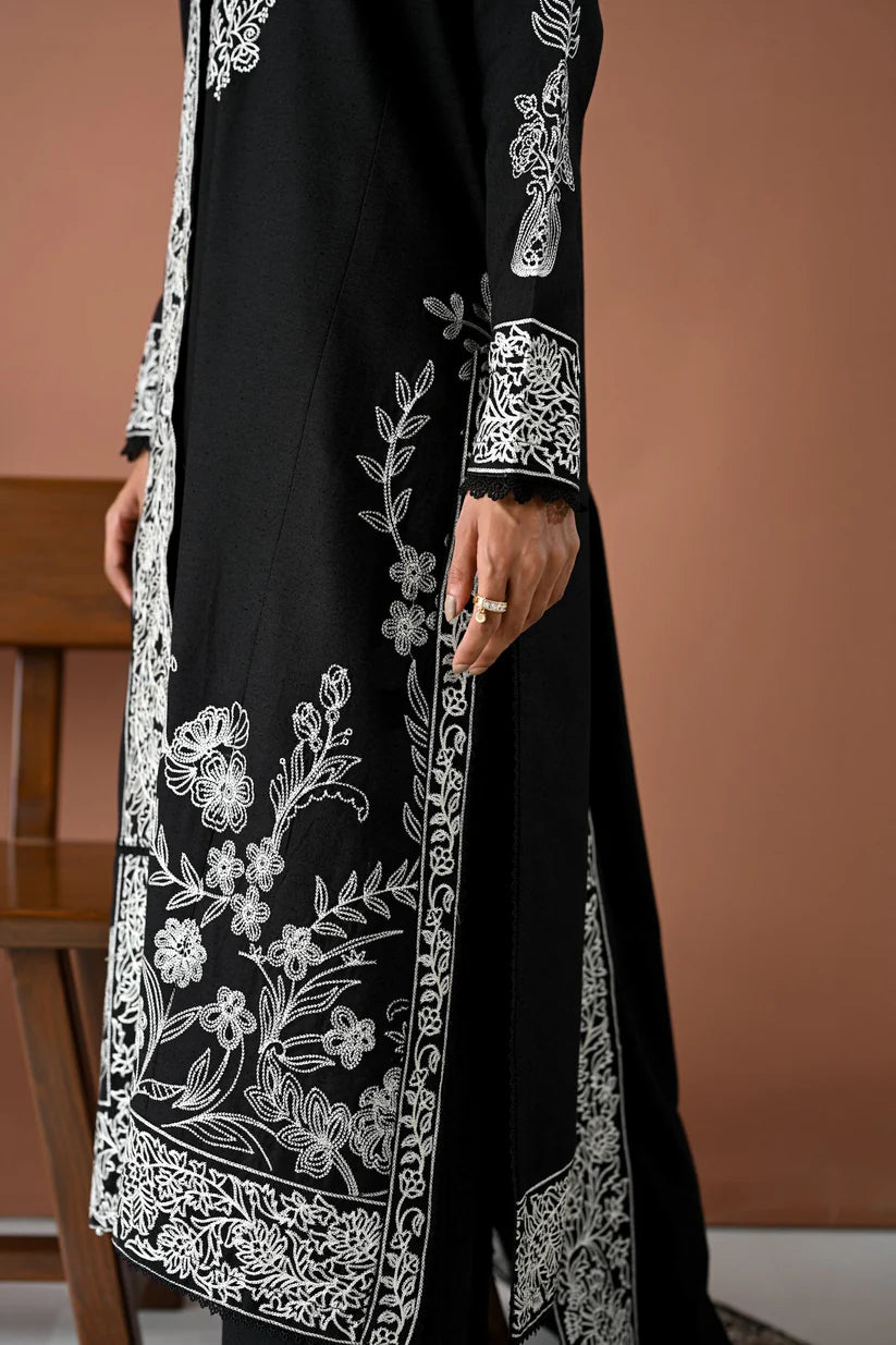 BATIK-3PC DHANAK EMBROIDERED SHIRT WITH DHANAK EMBROIDERED SHAWL & TROUSER-W.J-1905