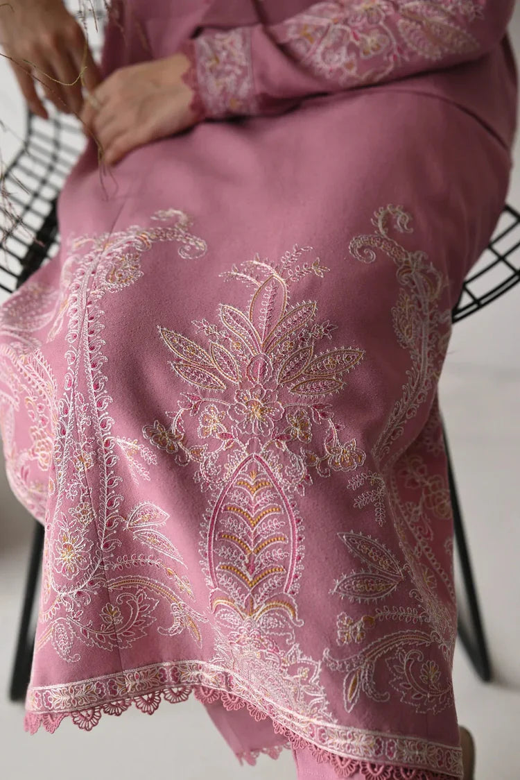 BATIK-3PC DHANAK EMBROIDERED SHIRT WITH DHANAK EMBROIDERED SHAWL AND TROUSER-W.J-1921
