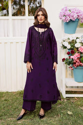 BATIK-3PC DHANAK EMBROIDERED SHIRT WITH CHIFFON EMBROIDERED DUPATTA AND EMB TROUSER -W.J-5170
