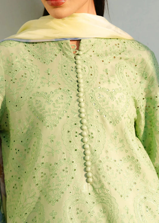 ZARA SHAH JAHAN - 3PC LAWN EMBROIDERED SHIRT WITH MONARK PRINTED DUPATTA AND TROUSER-W.J-1760