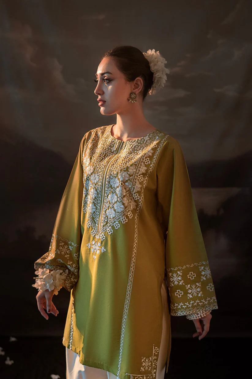 URGE-2PC SEQUIN LAWN EMBROIDERED SHIRT WITH SEQUIN LAWN EMBROIDERED TROUSER-W.J-1637