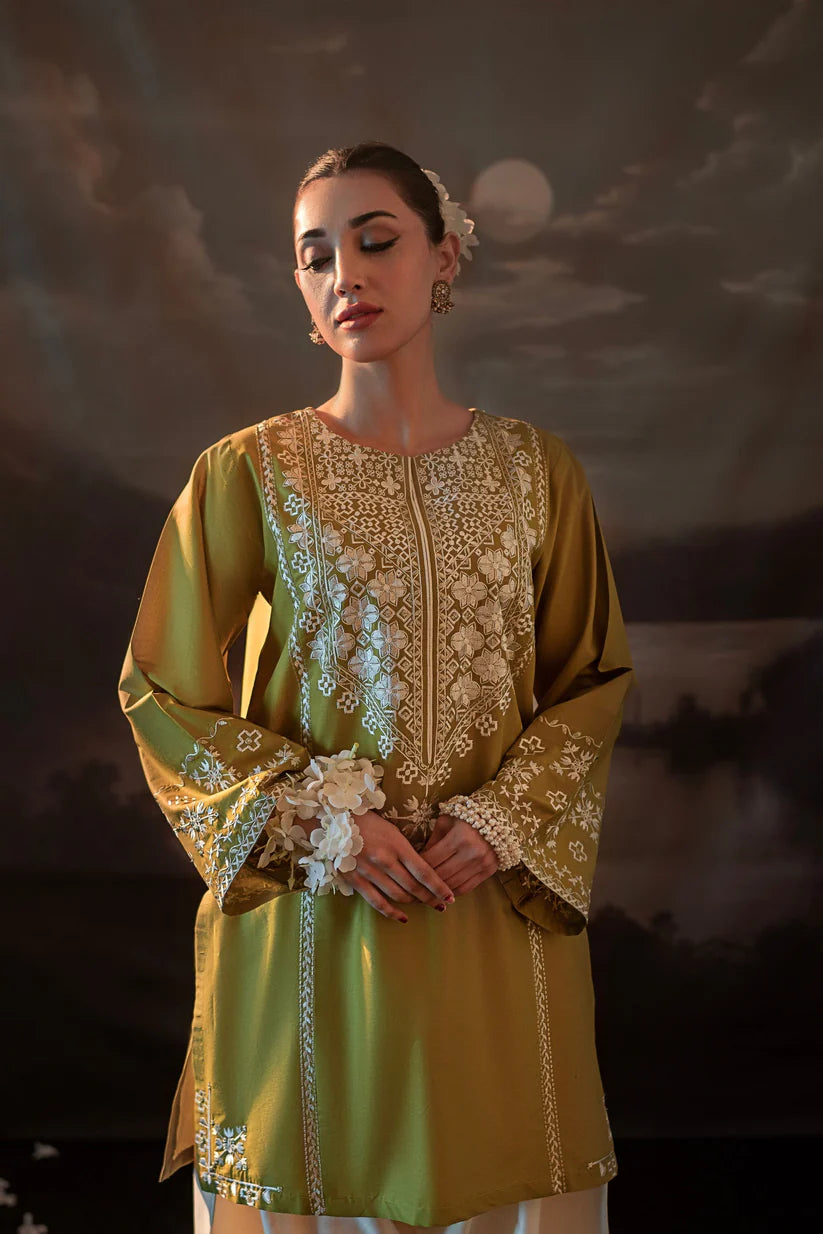 URGE-2PC SEQUIN LAWN EMBROIDERED SHIRT WITH SEQUIN LAWN EMBROIDERED TROUSER-W.J-1637