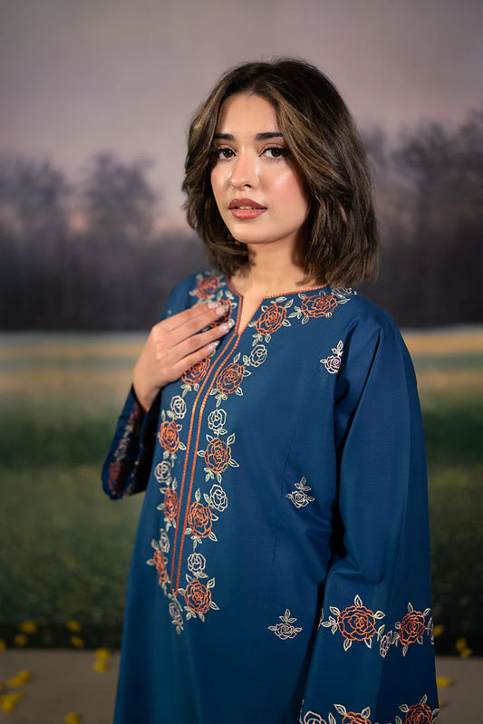 URGE-2PC LAWN EMBROIDRED SHIRT WITH LAWN EMBROIDRED TROUSER-W.J-1636