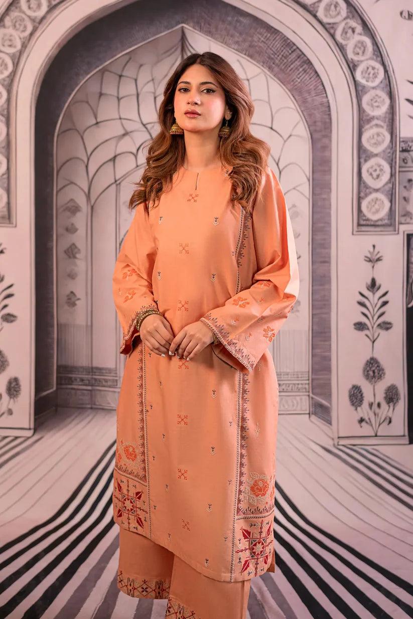 URGE - 2PC LAWN EMBROIDERED SHIRT AND EMBROIDERED TROUSER-W.J-1775