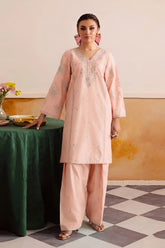 GARNET-2PC LAWN EMBROIDERED SHIRT WITH LAWN TROUSER-W.J-250