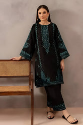 BATIK-2PIECE DHANAK EMBROIDERED SHIRT WITH DHANAK EMB TROUSER-WJ-15023
