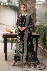 ASIM JOFA-3PC DHANAK EMBROIDERED SHIRT WITH CHIFFON EMBROIDERED DUPATTA AND TROUSER -W.J-5050