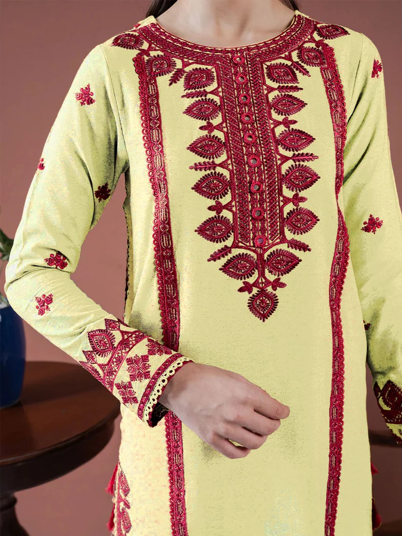 ASIM JOFA-3PC LAWN EMBROIDERED SHIRT WITH LAWN EMBROIDERED DUPATTA AND LAWN TROUSER- A-W.J-1733