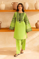 BATIK-2PC LAWN EMBROIDERED SHIRT WITH EMB TROUSER-W.J-223 A
