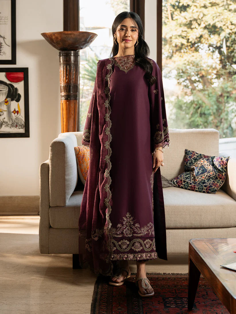 RANG RASIYA-3PC LAWN EMBROIDERED SHIRT WITH ORGANZA EMBROIDERED DUPATTA & TROUSER-W.J-1737