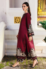 CHARIZMA-3PC KHADDAR PRINTED SHIRT WITH KHADDAR PRINTED DUPATTA AND PRINT TROUSER-W.J-2651