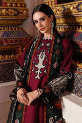 CHARIZMA-3PC KHADDAR PRINTED SHIRT WITH KHADDAR PRINTED DUPATTA AND PRINT TROUSER-W.J-2651