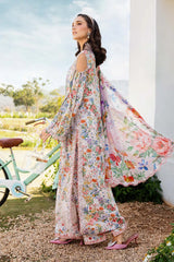 MARIA.B-3PC LAWN PRINTED EMB SHIRT WITH CHIFFON PRINT DUPATTA AND PRINT TROUSER-W.J-1644