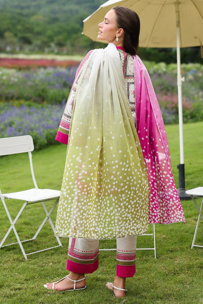 JAZMIN-3PC KHADDAR PRINTED SHIRT WITH KHADDAR PRINTED DUPATTA AND PRINTED TROUSER-W.J-1971