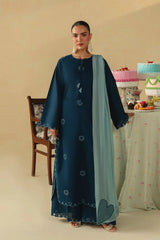 BATIK -3PC DHANAK EMBROIDERED SHIRT WITH CHIFFON EMBROIDERED DUPATTA AND TROUSER -W.J-5173