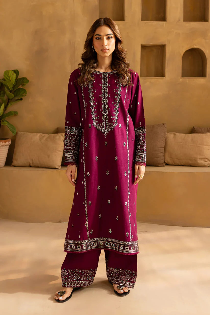 BATIK-2PC LAWN EMBROIDERED SEQUIN SHIRT AND EMBROIDERED TROUSER-W.J-225