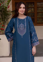 BATIK-2PIECE DHANAK EMBROIDERED SHIRT WITH DHANAK EMBROIDERED TROUSER-WJ-15042