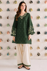 BATIK-2PIECE DHANAK EMBROIDERED SHIRT WITH DHANAK EMB TROUSER-WJ-15107