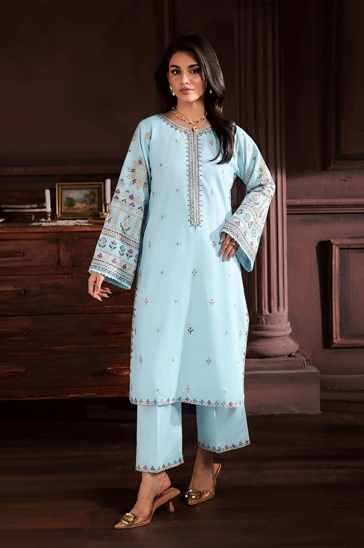 BATIK-2PC LAWN EMBROIDERED SHIRT WITH LAWN TROUSER-W.J-165