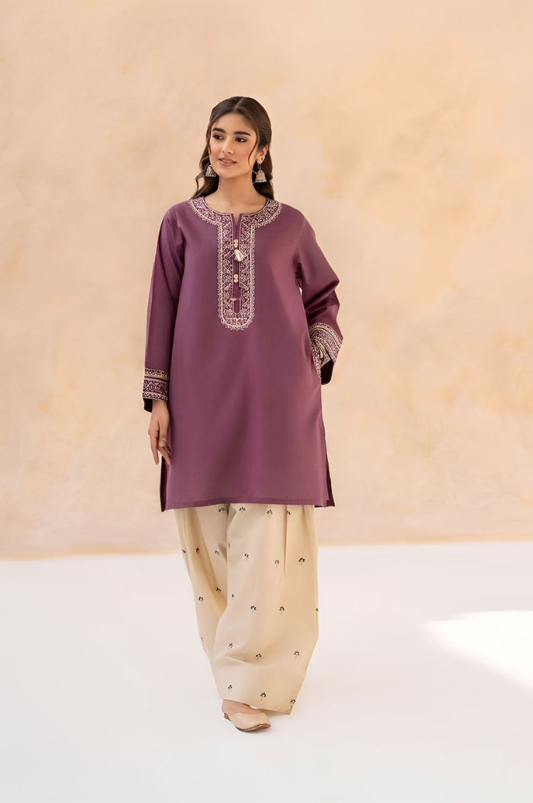 LAZULI-2PC LAWN EMBROIDERED SHIRT WITH LAWN TROUSER-W.J-261