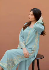 LAJWANTI-2PC LAWN EMBROIDERED SHIRT WITH TROUSER-1151