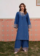 LAJWANTI-2PC LAWN EMBROIDERED SHIRT WITH TROUSER-1154