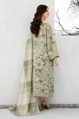 JAZMIN-3PC KHADDAR SHIRT WITH KHADDAR PRINT DUPATTA AND PRINT TROUSER-W.J-1679