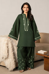 BATIK-2PC DHANAK SEQUIN EMBROIDERED SHIRT WITH SEQUIN EMBROIDERED TROUSER-W.J_15100