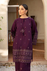 BATIK-2PC DHANAK EMBROIDERED SHIRT & EMBROIDERED TROUSER-W.J-108