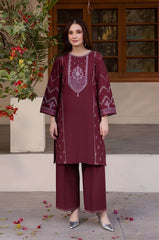 BATIK-2PC LAWN EMBROIDERED SHIRT WITH LAWN TROUSER-W.J-146
